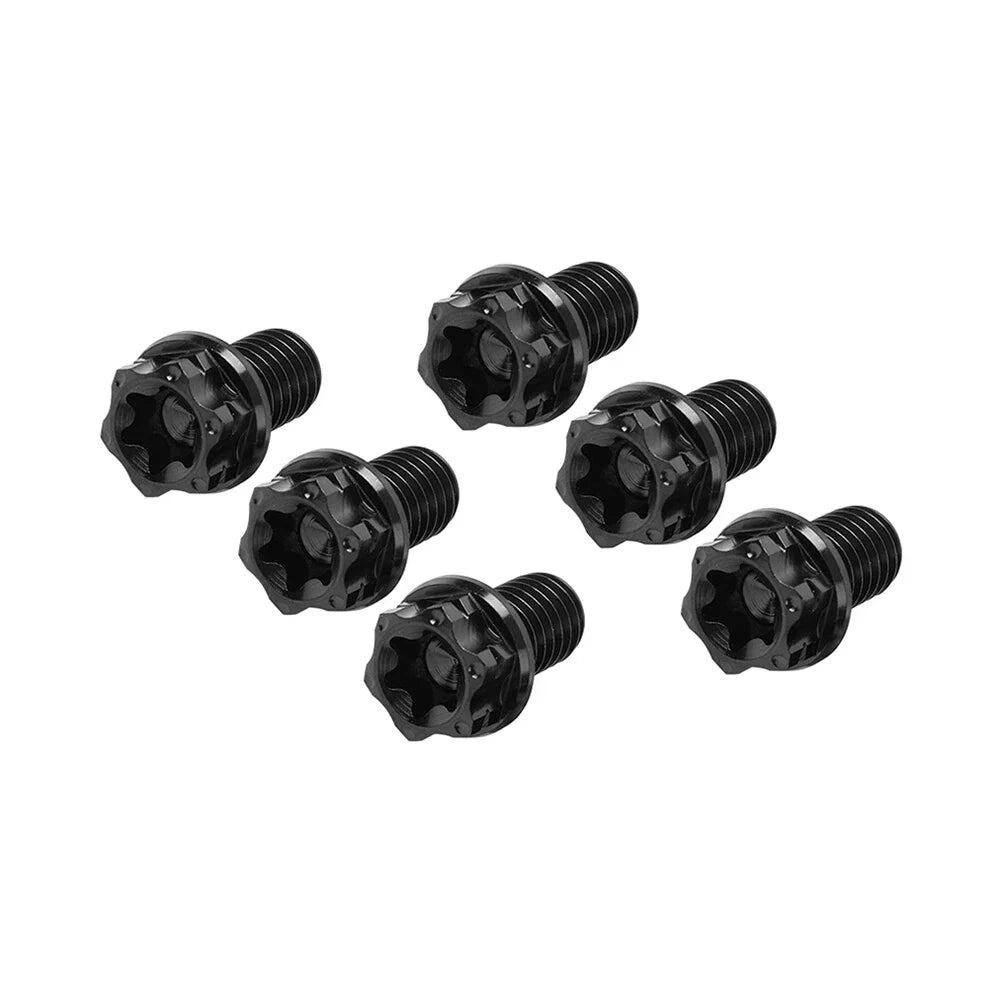 6pcs M8x20mm Titanium Torx Head Flange Bolts for Motorcycle Bike