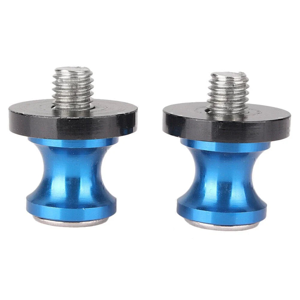 10mm Blue Swingarm Spools for Kawasaki Ninja 650R Z750 Z750S ER6N (05-12)