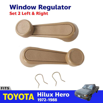 Pair Window Cranks Regulator Lifter Fits Toyota Hilux UTE Pickup Truck 1972-1988