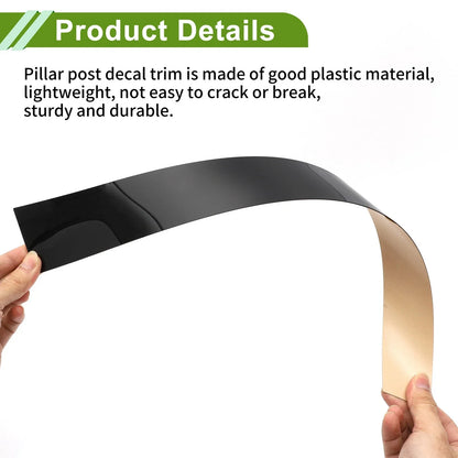 4 x Pillar Window Trim for Dodge Ram (2004-2008) - Black Finish