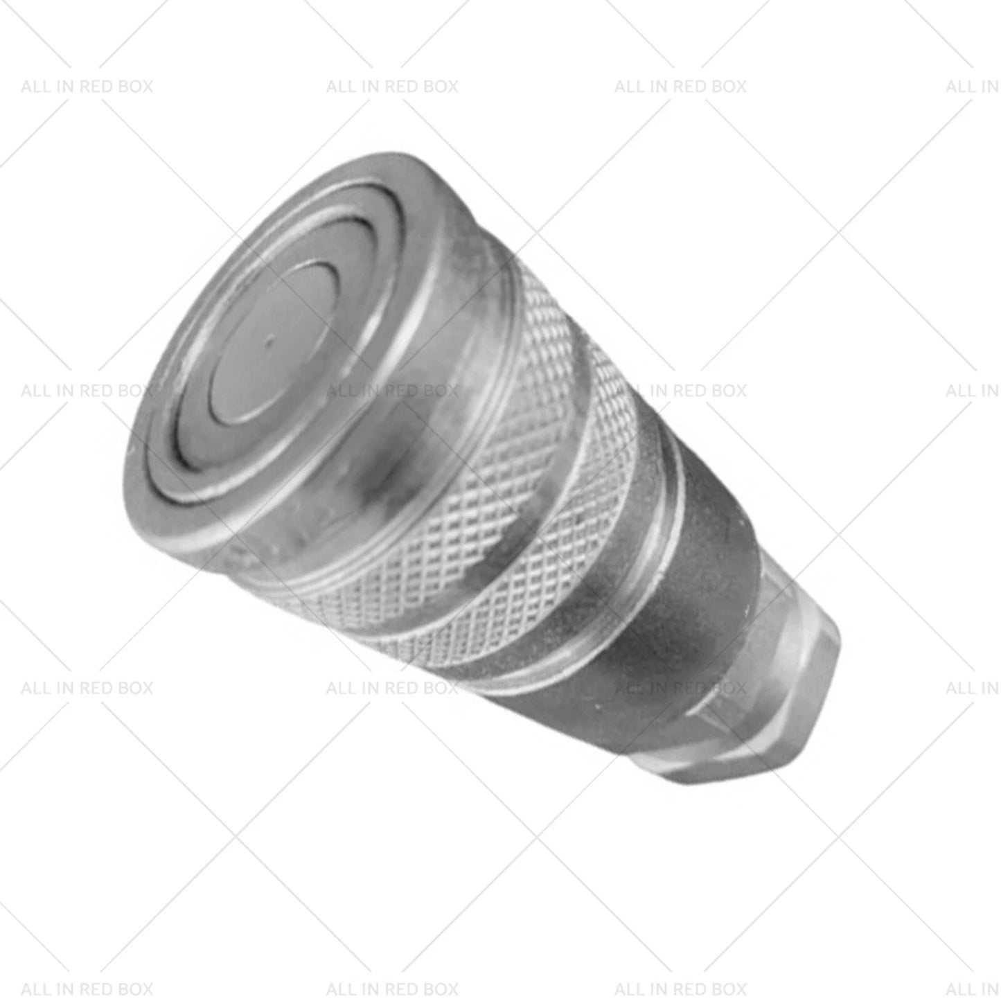 Hydraulic Female Flat Faced Coupler 1/2" Body 3/4" SAE Thread for Bobcat