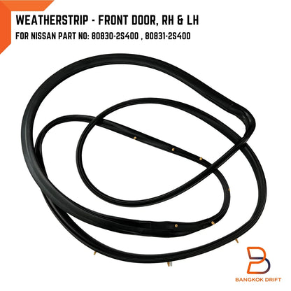 LH RH Front Door Weatherstrip Rubber Seal for Nissan Navara D22 (98-04)
