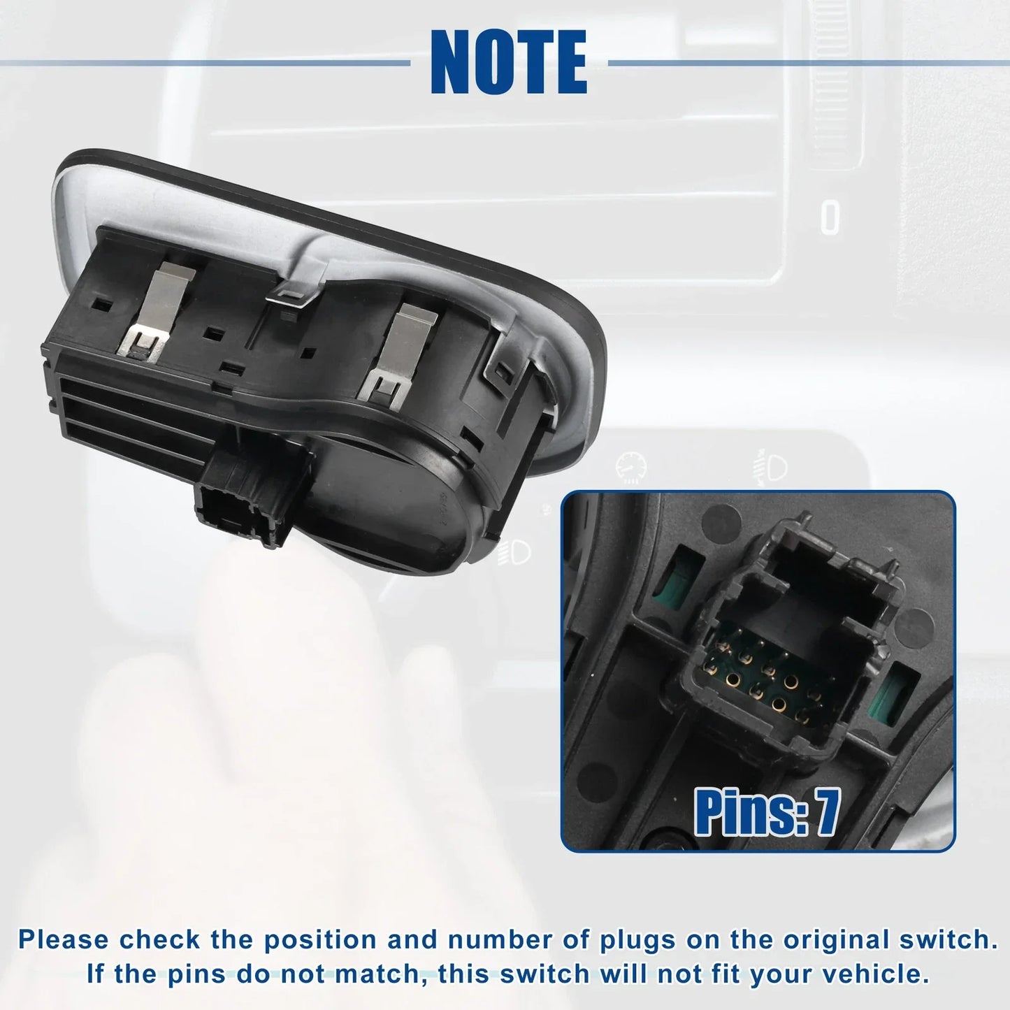 Headlight Lamp Switch Button for Dodge RAM 1500 2500 3500 (2013-2018)