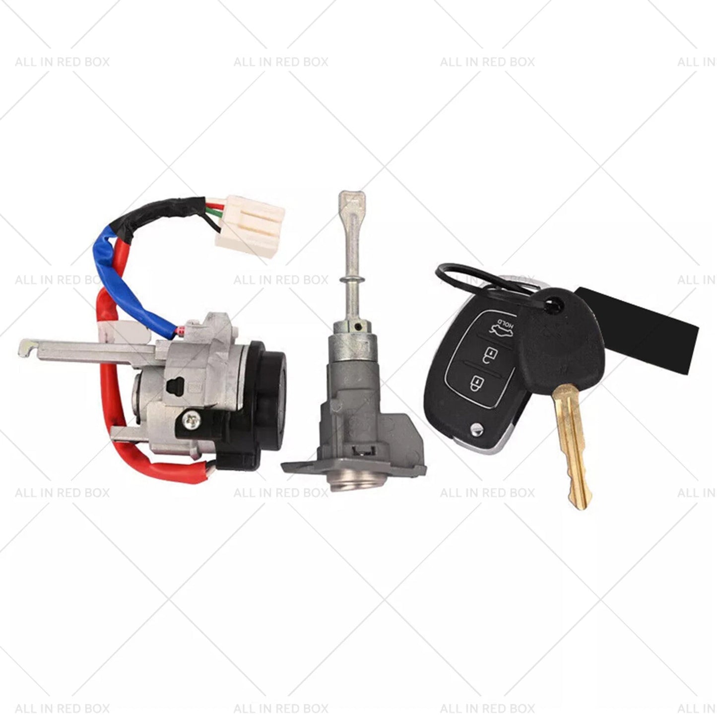 Ignition W/Remote Key & Front Left Door Lock Cylinder for Hyundai Elantra