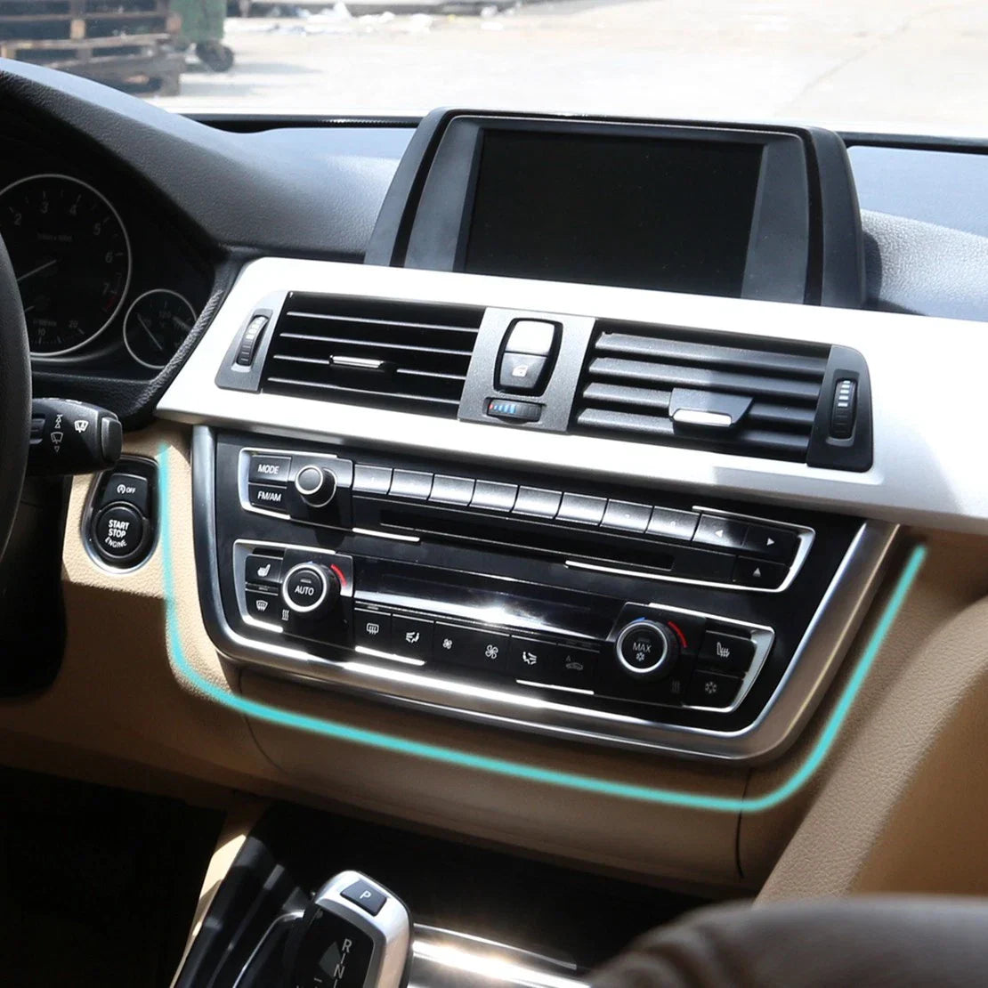 Chrome Center Console Cover Frame for BMW 3 Series F30 F31 F32 F34 F36 (2012-2019)