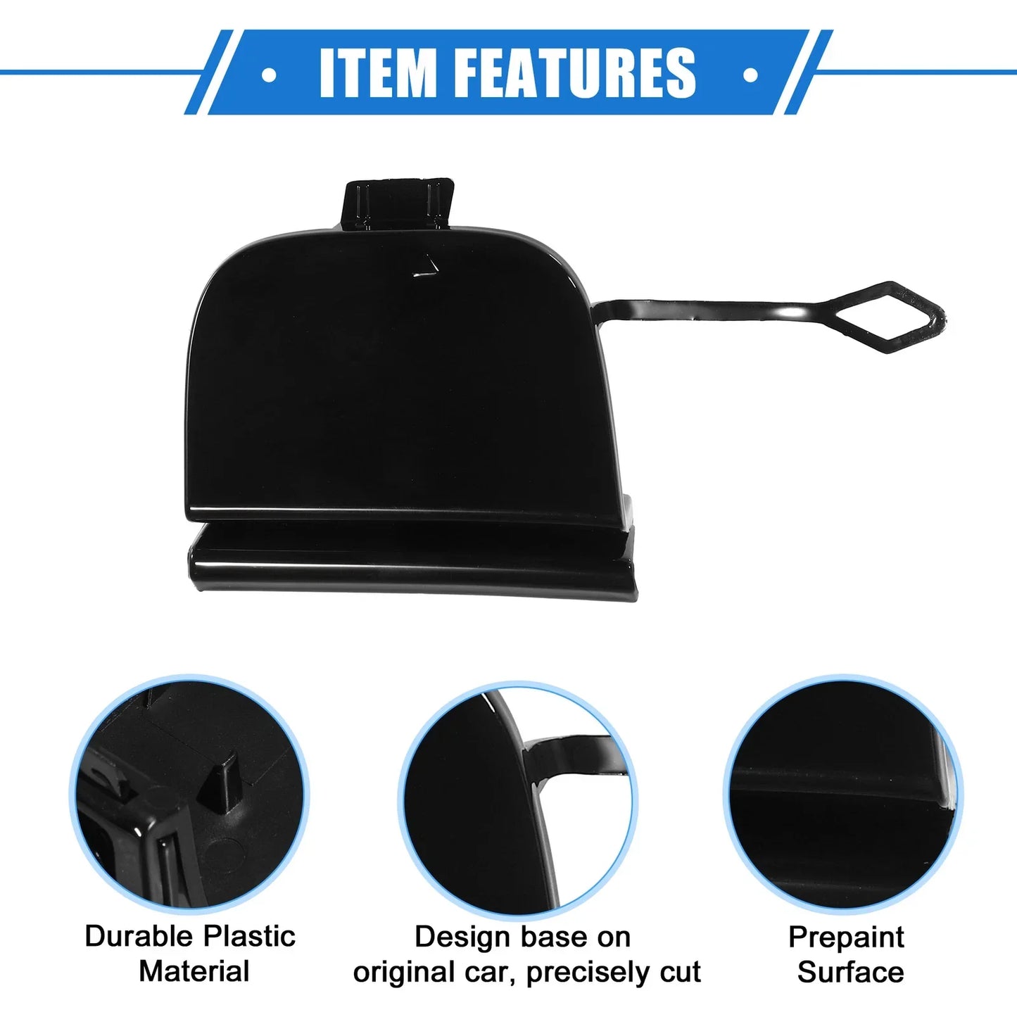Front Bumper Tow Hook Eye Cover Cap for Mercedes-Benz E-Class W213 (2017-2023)