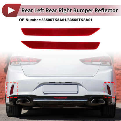 Rear Bumper Reflectors for Honda Odyssey (2018-2023) - 2 x Reflectors