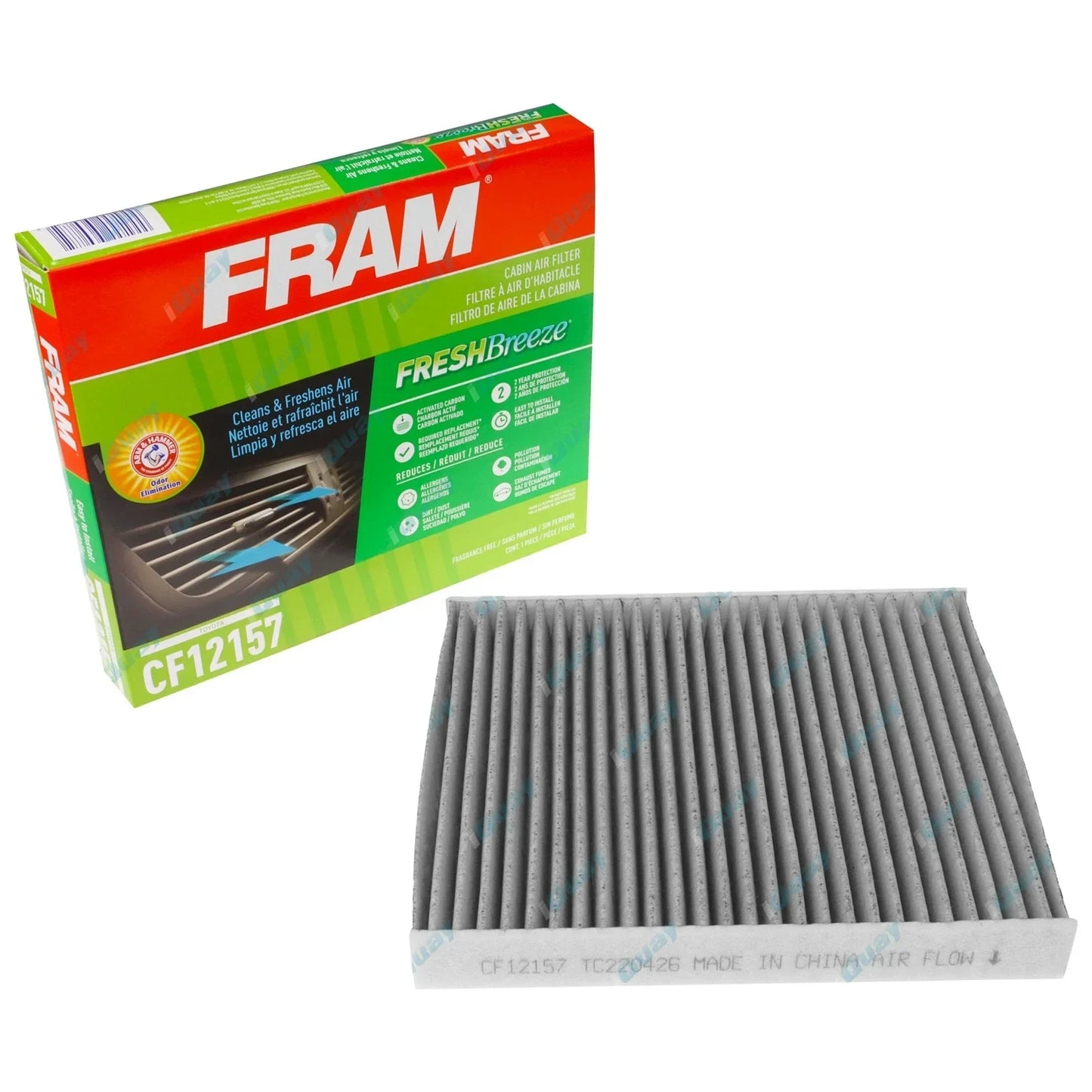 Cabin Air Filter Cleaner for Toyota Hilux GGN120 V6 1GR-FE 4.0L (2015-2017)