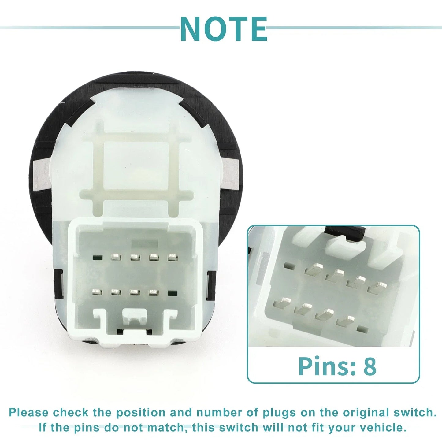 Mirror Switch for Chrysler 300, Dodge Challenger, Jeep (2011-2023)