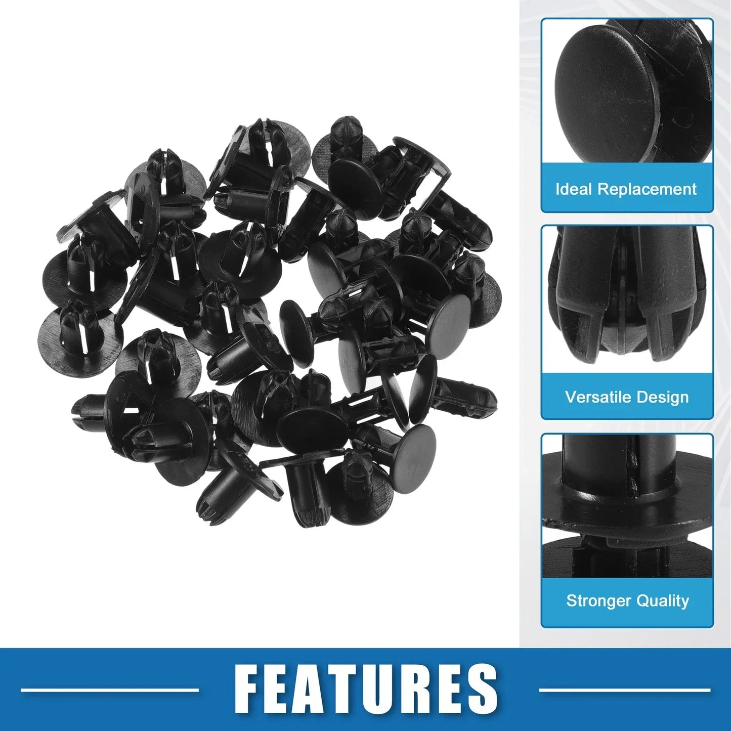 20 x Push-Type Retainer Clips for Hyundai Accent (2010-2017)