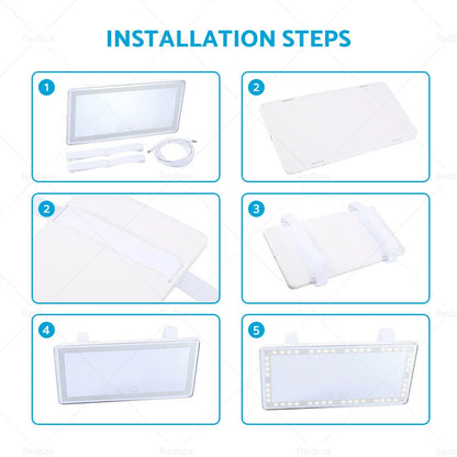 3 x Car Sun Visor LED Makeup Mirrors for Various Models