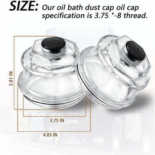3-3/4" Oil Dust Caps for 10K-16000 Trailer Axle