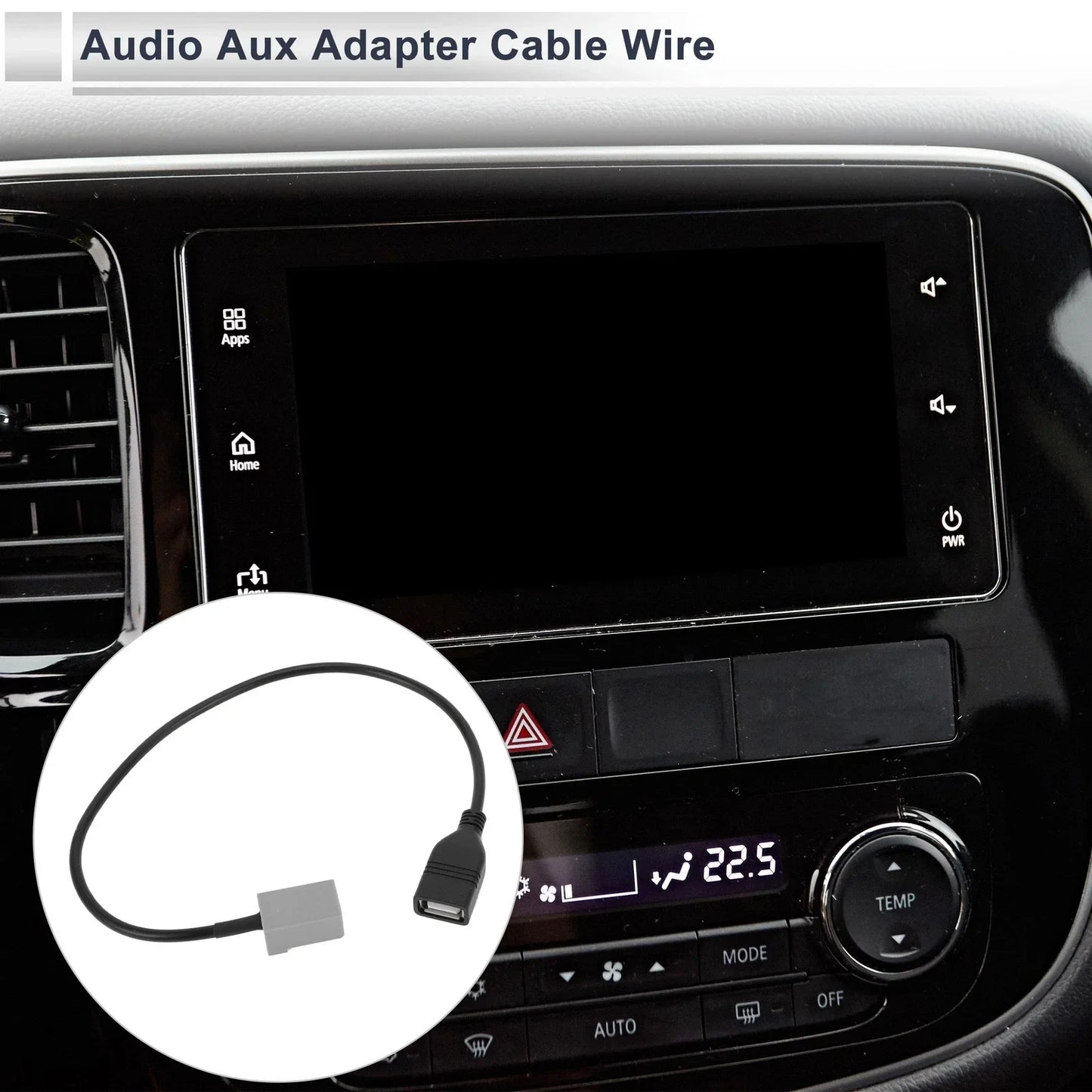 Audio Aux Adapter Cable for Honda Stereo Radio USB to MP3