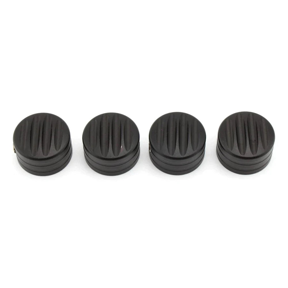 Billet Head Bolt Cover Caps Black for T120 Thruxton Scrambler Street Cup