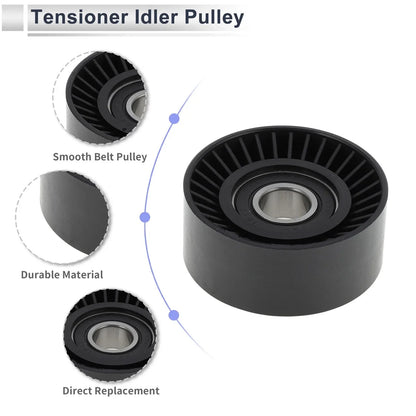 Drive Belt Idler Pulley for Porsche 911 (2009-2015) - Black 1 x Piece