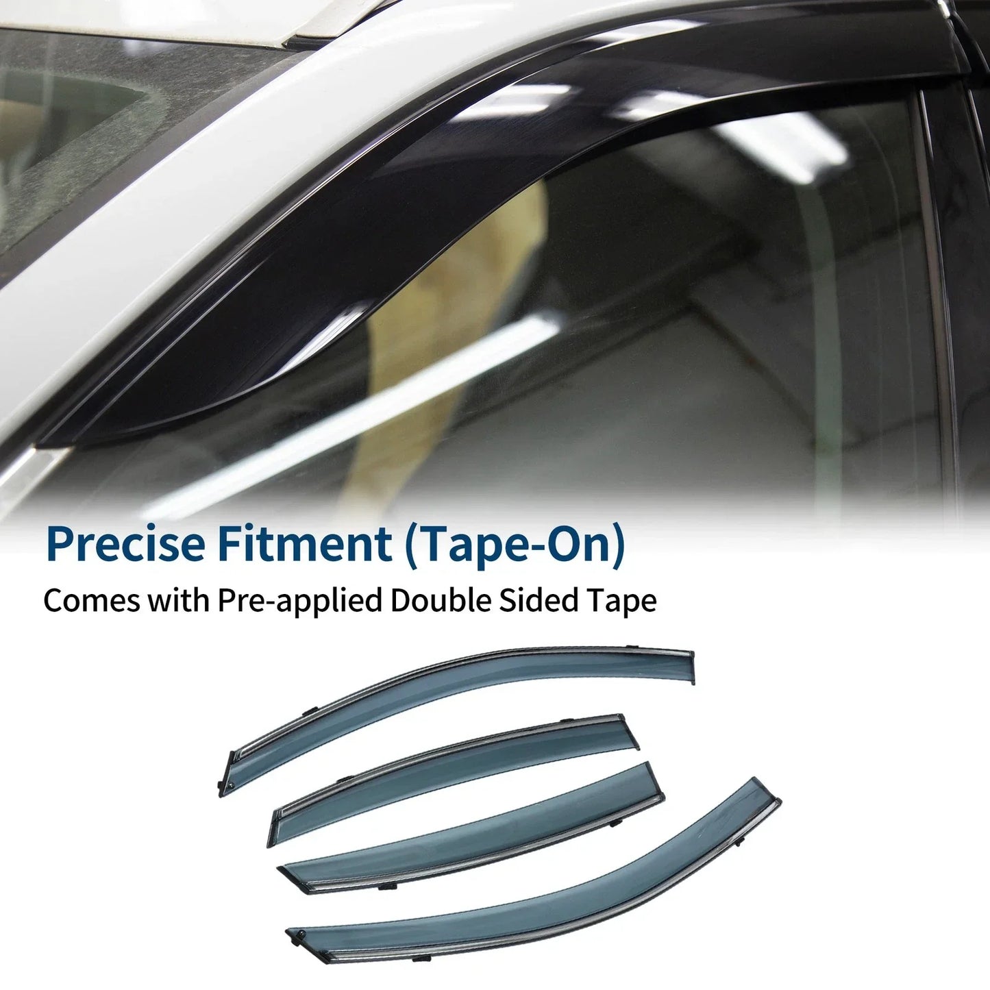 Car Window Deflectors for Hyundai Elantra Sedan (2007-2010) 2 x Side Vent Visors