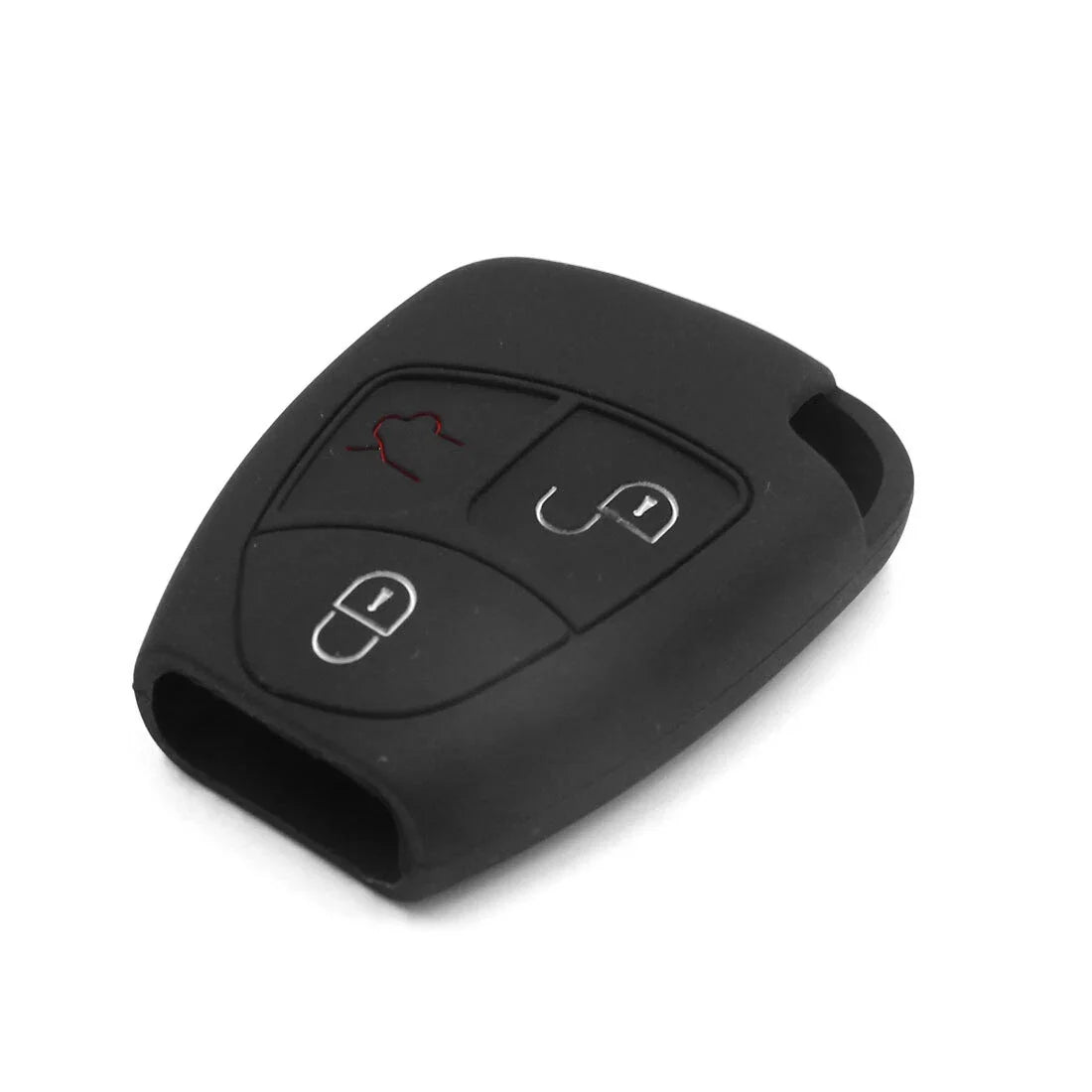 Black Silicone Key Fob Cover for Mercedes AMG C B E Class (2010-2023)