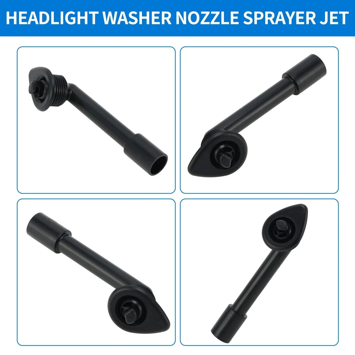 Left Right Side Headlight Washer Nozzles for Porsche 911 (1978-1986)