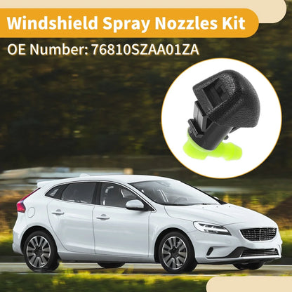 Windshield Washer Nozzle Kit for Honda Pilot (2016-2023) - Includes Fluid Hose