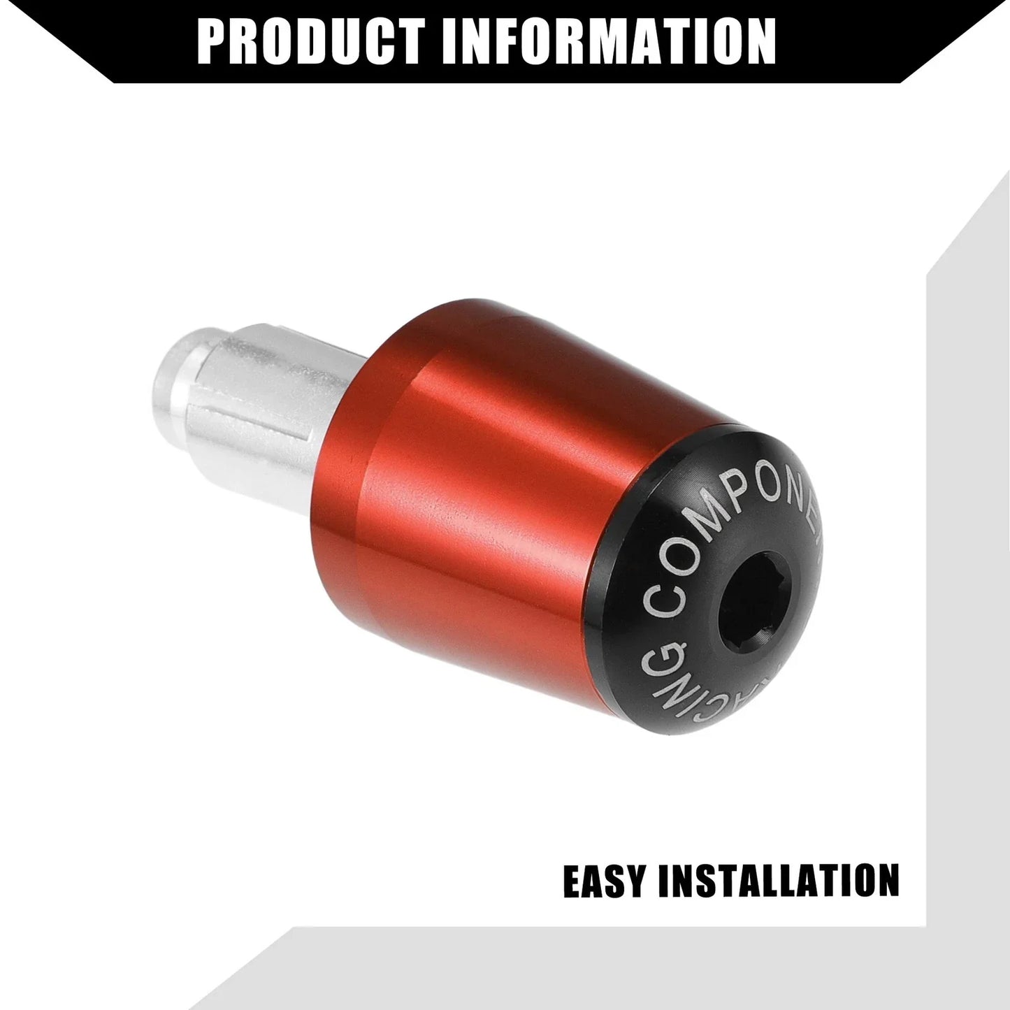 2 x 7/8" Handlebar End Plugs for Honda Motorcycle