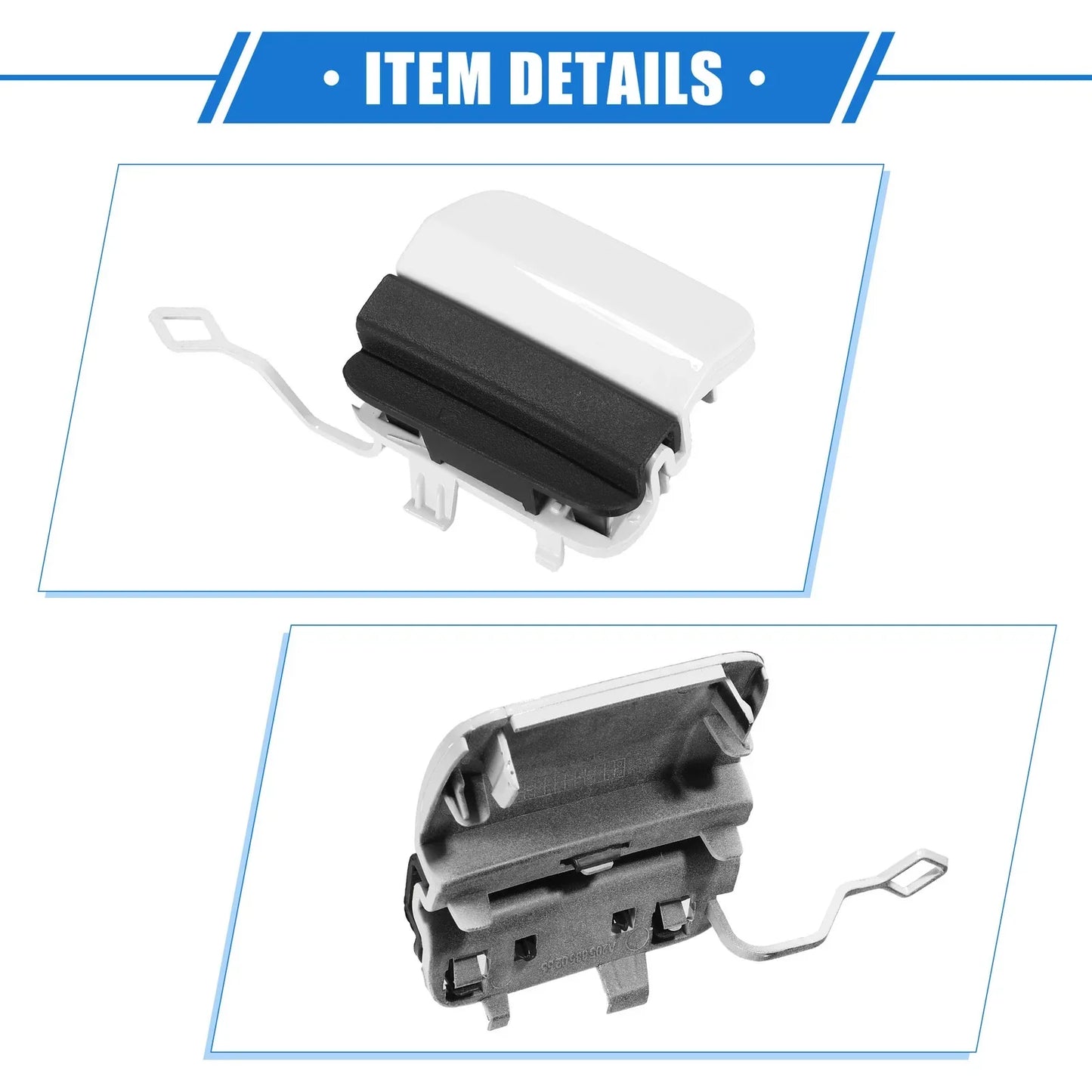 Rear Bumper Tow Hook Cap for Mercedes-Benz C300 Sport (2019-2021) White