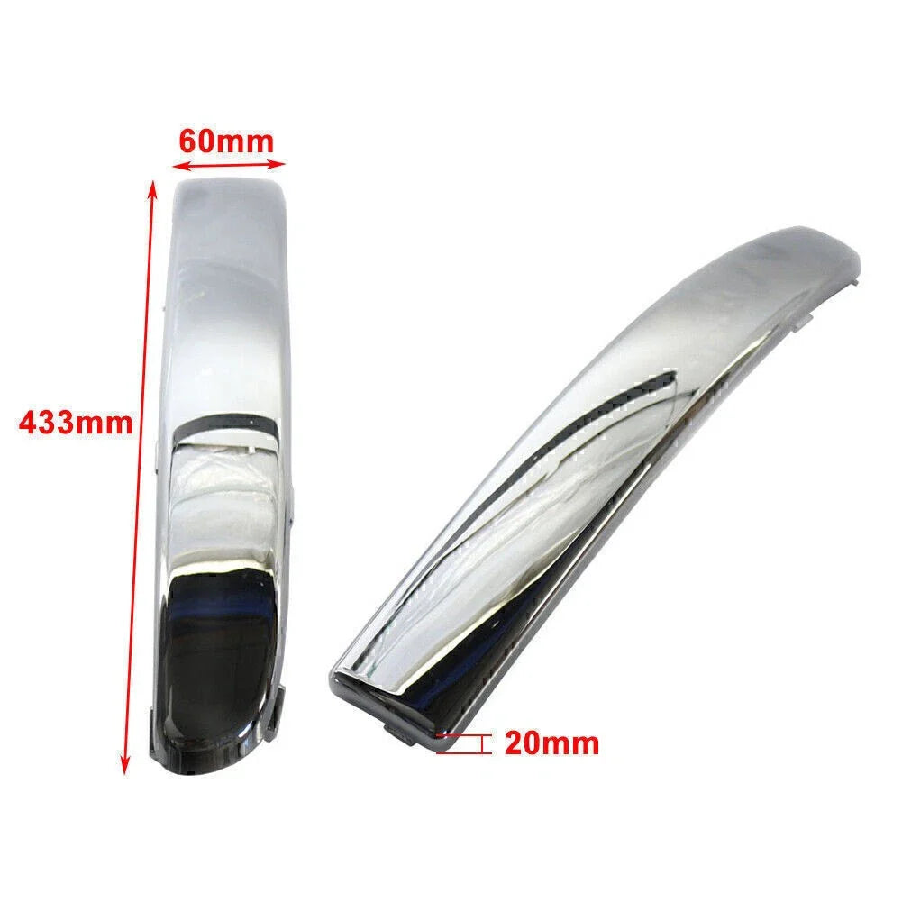 Chrome ABS Front Bumper Moulding Trim for FIAT 500 (2007-2015)