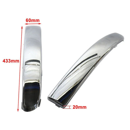 Chrome ABS Front Bumper Moulding Trim for FIAT 500 (2007-2015)