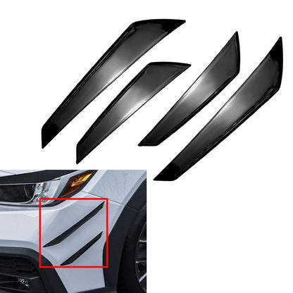 Glossy Black Front Bumper Side Air Vent Trim for Subaru WRX STI (2022-2025)