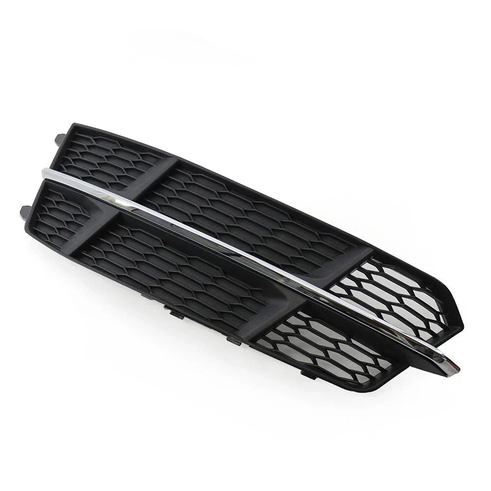 Left Front Bumper Lower Grille for Audi A6 C7 (2014-2018) Black Chrome