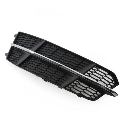 Left Front Bumper Lower Grille for Audi A6 C7 (2014-2018) Black Chrome