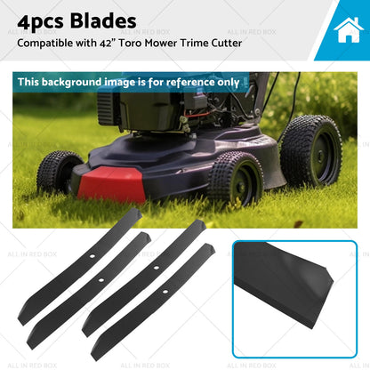 4 x Blade for 42" Toro Z420 Mower Trimmer Cutter
