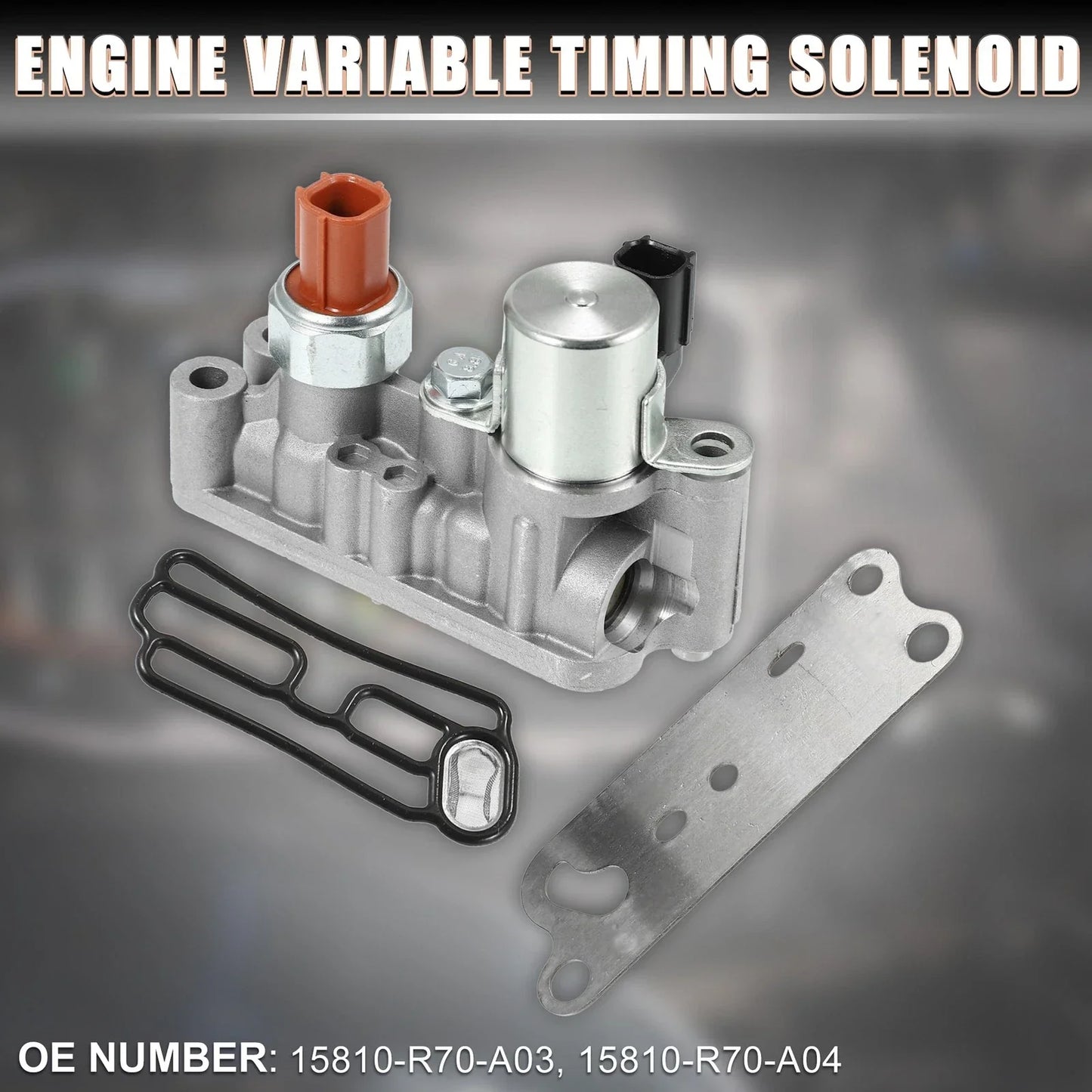 Engine Variable Timing Solenoid Assembly & Gasket Set for Honda Pilot, Accord