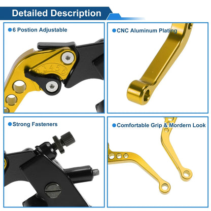 Adjustable Short Brake Clutch Levers for Honda Gold Wing (2018-2023)
