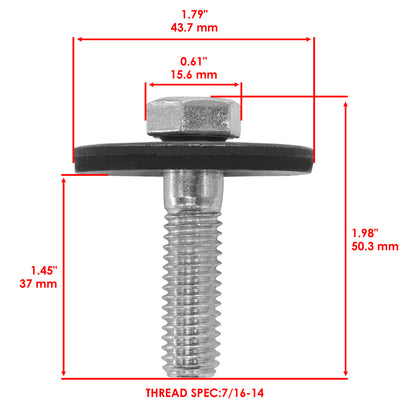 Deck Blade with Bolts Replacement for John Deere 140 314 316 317 (1974–1986)