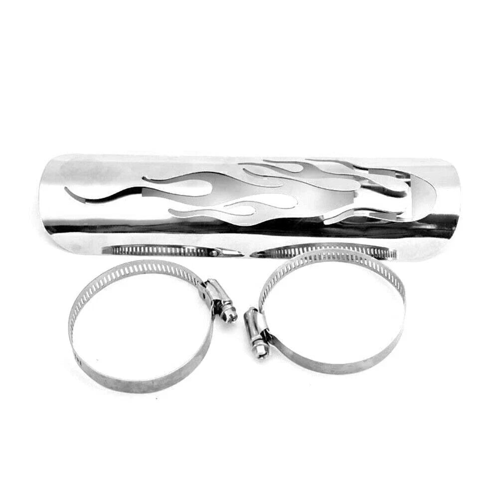 9" Flame Exhaust Pipe Heat Shield Covers for Harley Kawasaki