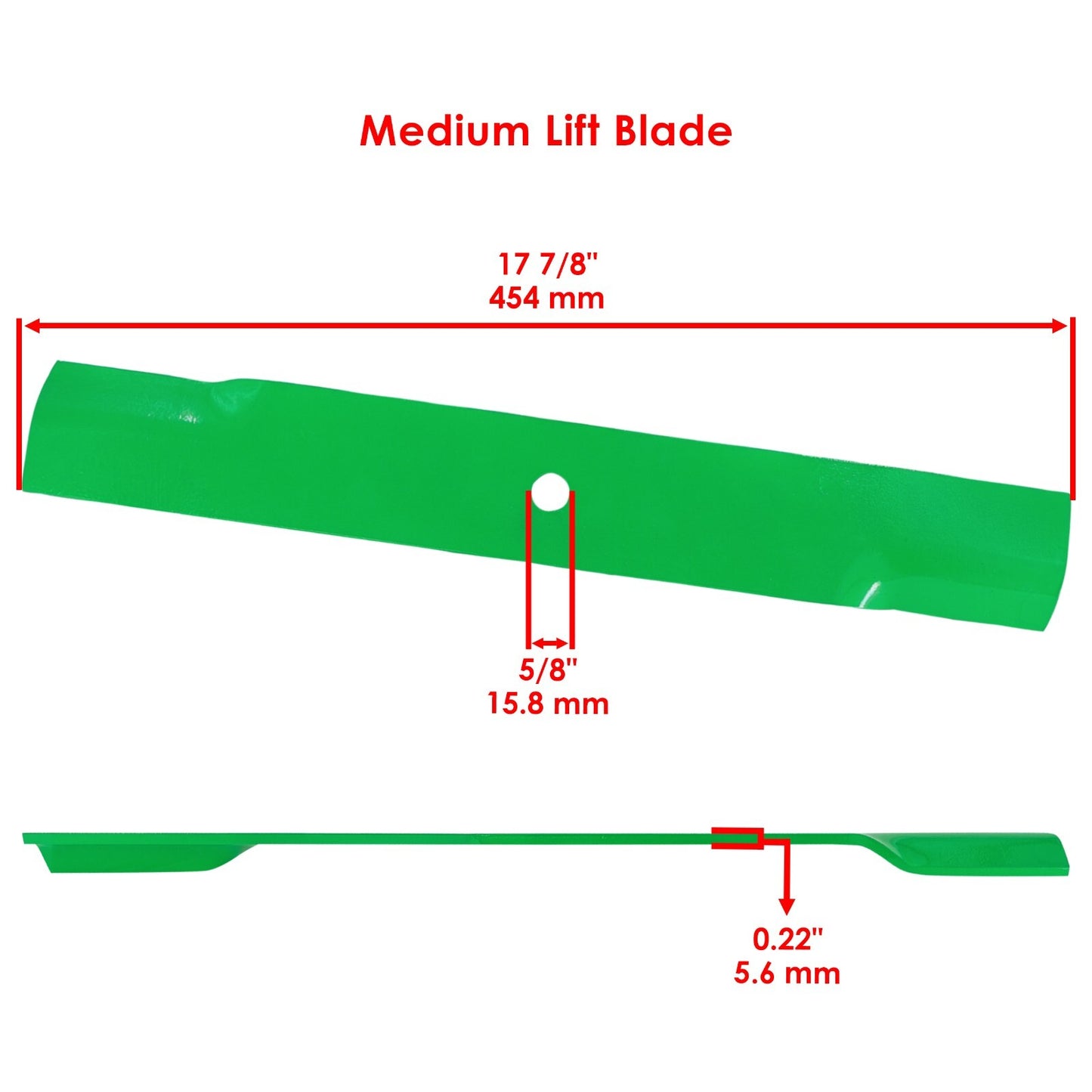 Deck Lift Blade for Hustler Mid Lift 52 Inch Circle Hole (2000–2000)