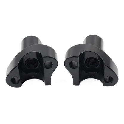 2" Straight Handlebar Risers Black for Harley Dyna Sportster Softail