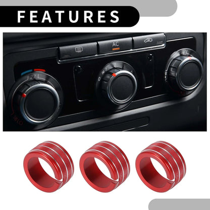 Rear AC Heat Temp Climate Switch Knob Cover for Dodge Durango (2011-2020)