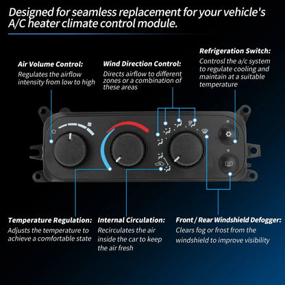 A/C Heater Climate Control Module for Dodge Ram 1500 2500 3500 (2002-2005)