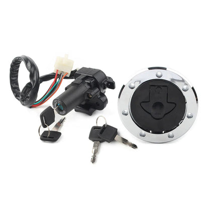 Fuel Gas Cap Ignition Switch Lock Set for Kawasaki Ninja ZX6R ZX7R ZX9R (2000-2002)
