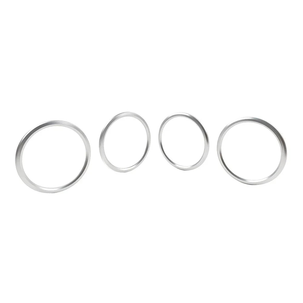 Silver Air Vent Outlet Ring Cover Trim for Chevrolet Camaro (2017-2022)