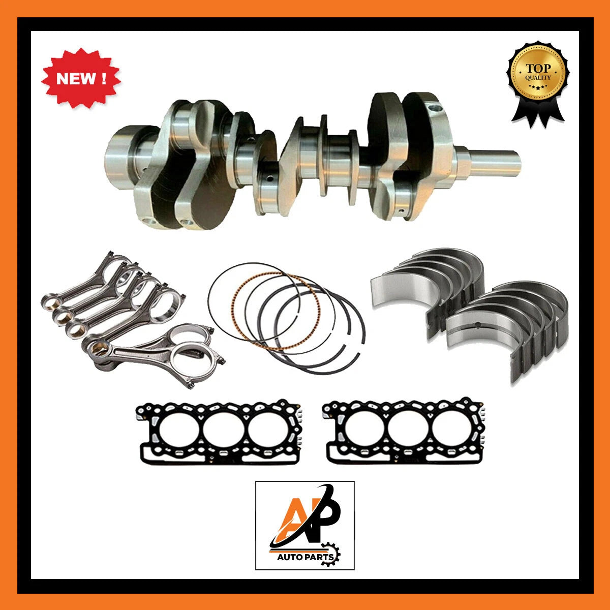 Crankshaft Engine Rebuild Parts Kit Replacement for Land Rover 3.0 306DT (GEN2)