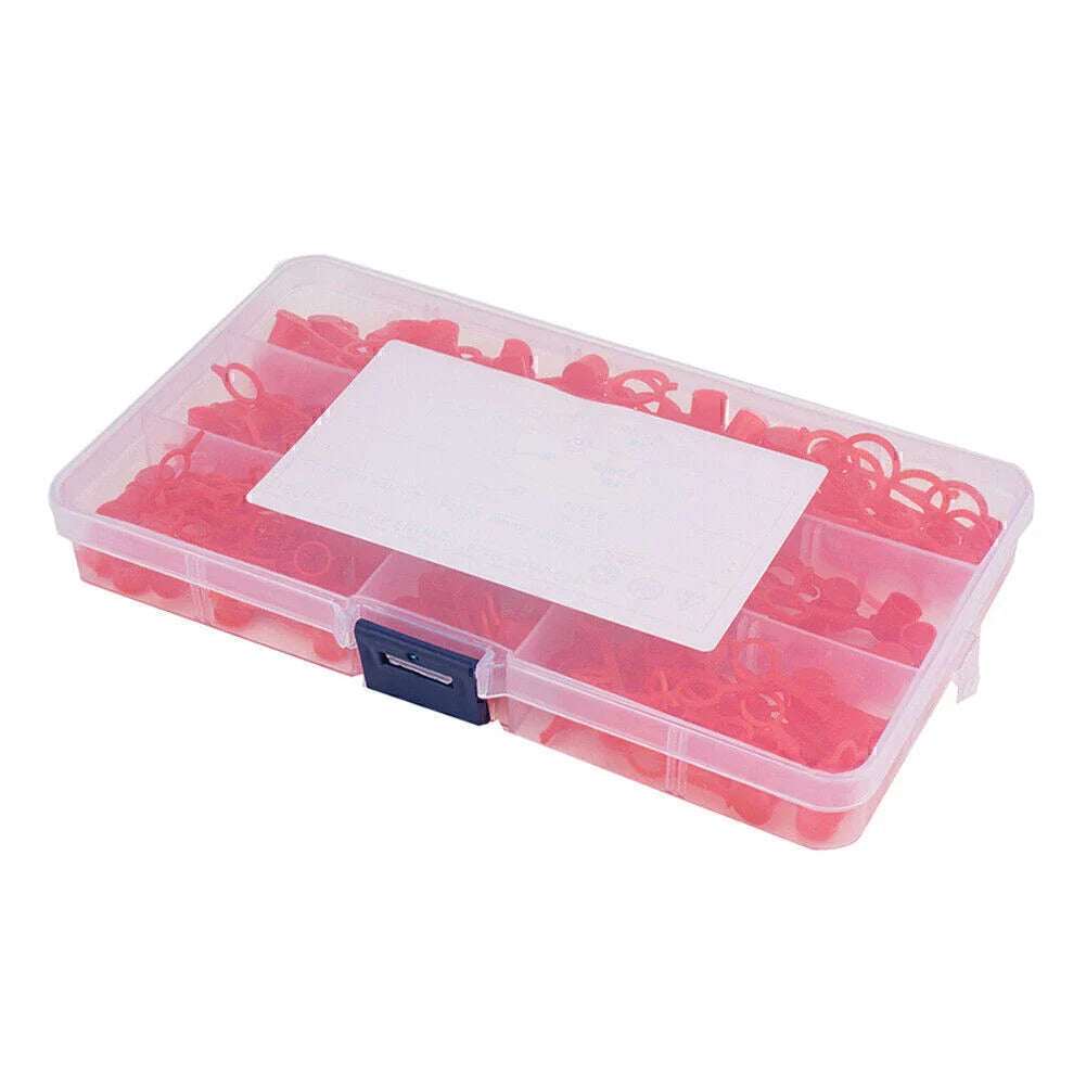 150 Pcs Red Brake Bleeder Screw Caps for Various Makes & Models