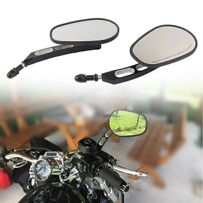 Matte Black Rearview Side Mirror for Harley Sportster 883, Softail, Dyna (2004-2023)