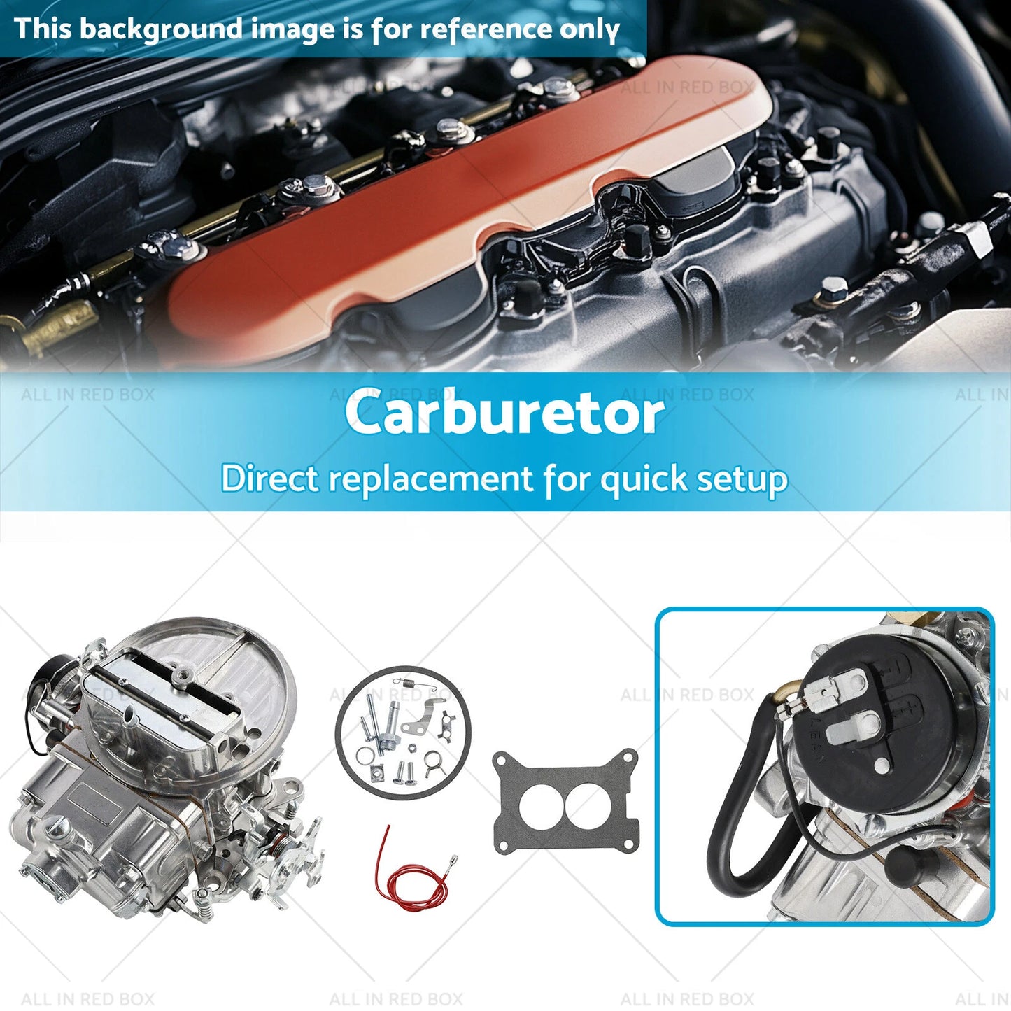 Electric Choke Carburetor 2-Barrel for Holley 0-80350 2300 350CFM