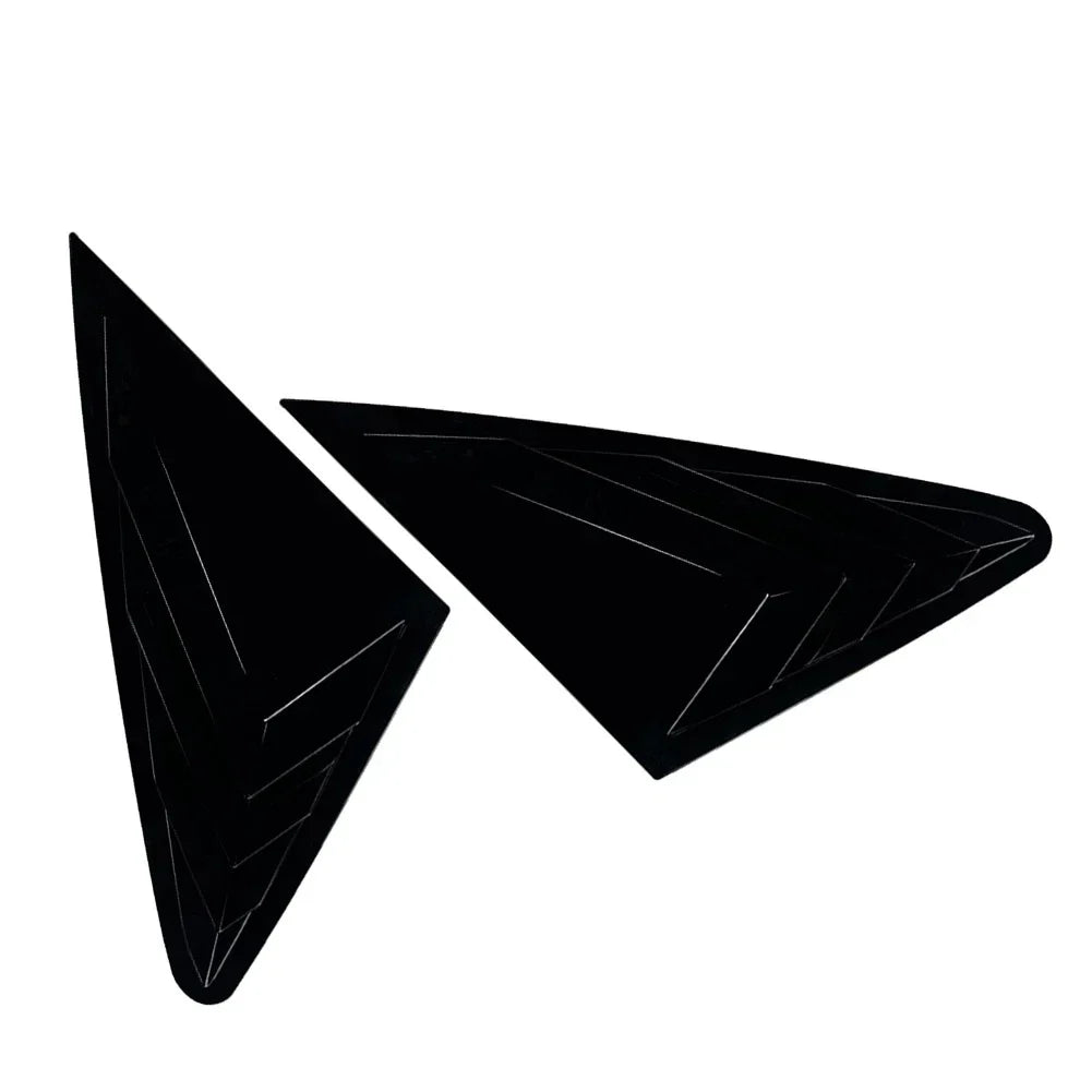 Glossy Black Rear Window Louvers Cover Trim for Audi Q5 (2018-2024)