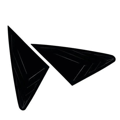 Glossy Black Rear Window Louvers Cover Trim for Audi Q5 (2018-2024)