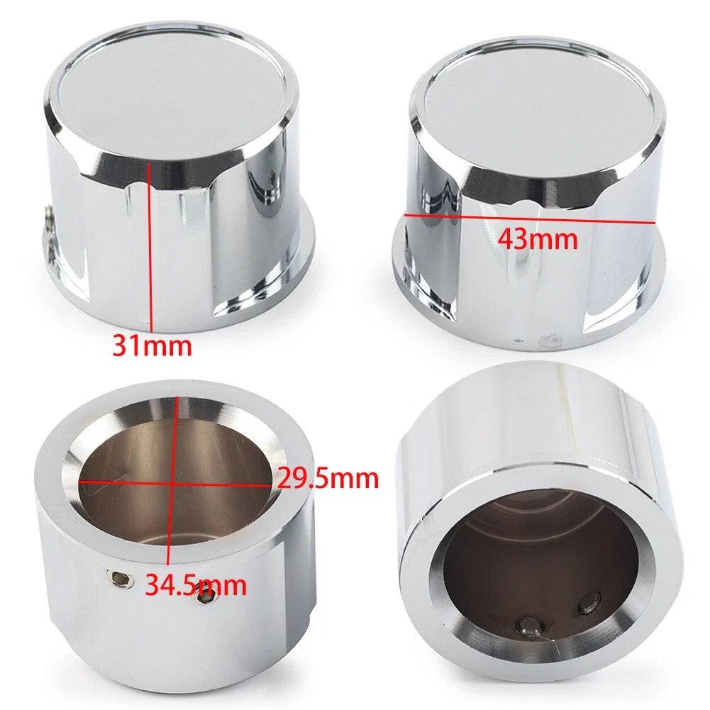 Front Axle Cap Nut Cover for Harley Dyna, Tri Glide, Sportster 1200 (2004-2023)