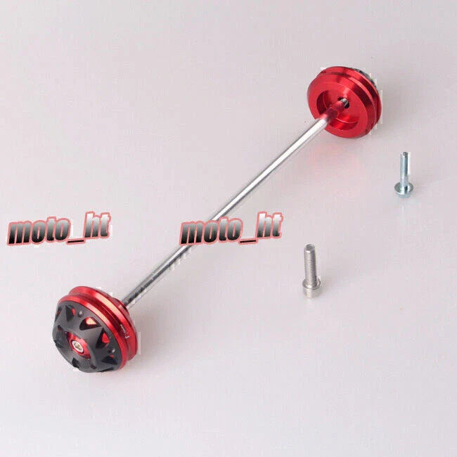 Red Front Rear Wheel Axle Slider Fork Protector for Yamaha T-MAX (2008-2013)
