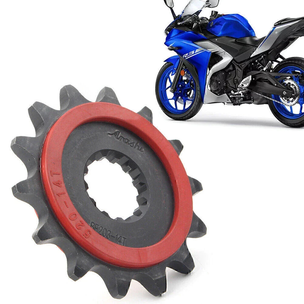 14T Steel Front Motor Engine Chain Drive Sprocket for Yamaha R3 (2015-2018)